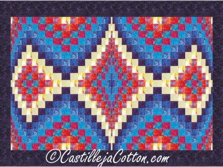 Wrapped Diamond Echo Quilt Pattern CJC-59231w  - Wholesale Product For Sale