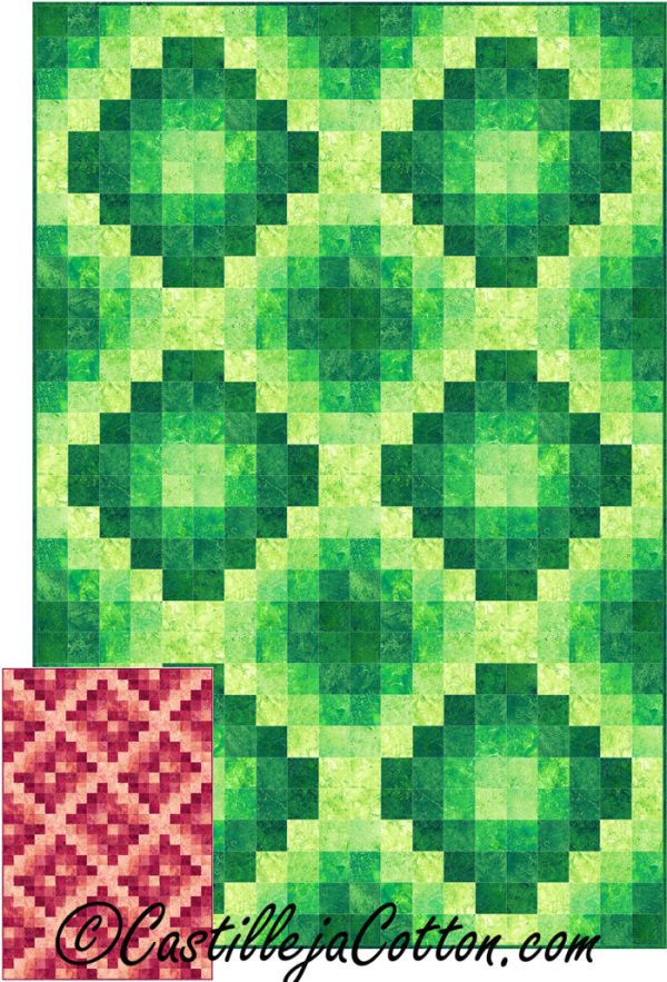 Unfolding Diamonds Lap Quilt Pattern CJC-5060w  - Wholesale Product Online