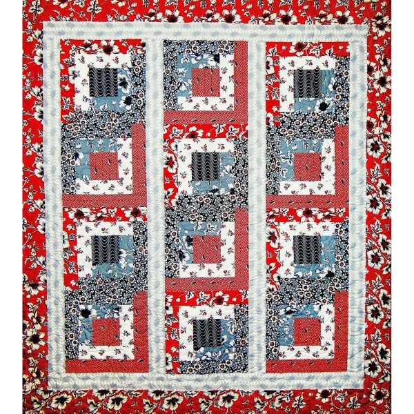 Topsy Turvy Cabins Quilt Pattern CTG-161w  - Wholesale Product Discount