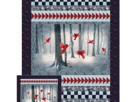 Winter Cardinals Quilt Pattern CJC-5138w  - Wholesale Product For Discount