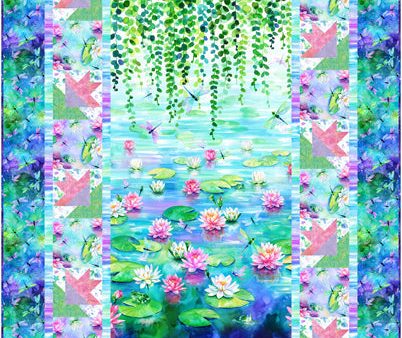 Waterlilies Lap Quilt Pattern CJC-57881w  - Wholesale Product Hot on Sale