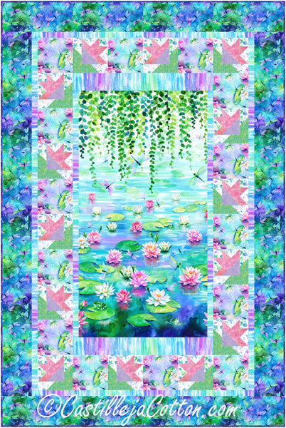 Waterlilies Lap Quilt Pattern CJC-57881w  - Wholesale Product Hot on Sale