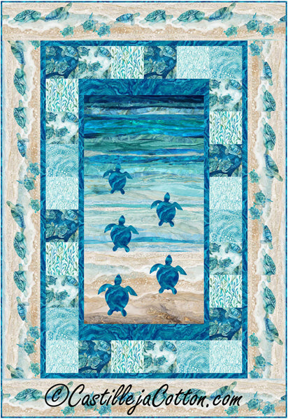 Turtles Leaving the Bay Quilt Pattern CJC-56891w  - Wholesale Product For Discount