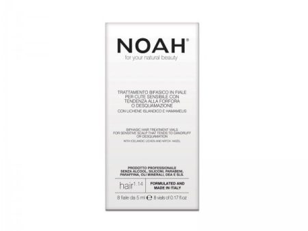 Noah 1.14 Biphasic Hair Treatment Vials Serumas jautriai, linkusiai pleiskanoti odai 8x5ml Online now