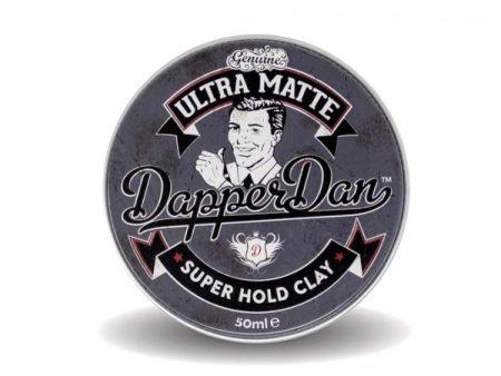 Dapper Dan Ultra Matte Super Hold Clay Itin stiprios fiksacijos matinis modeliavimo molis Supply