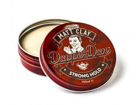 Dapper Dan Matt Clay Stiprios fiksacijos, matinis plaukų modeliavimo molis, 100 ml Hot on Sale